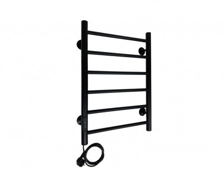 Полотенцесушитель Электрический «Санприз» Аврора Лесенка, П6, 60x40, Черный (11093)