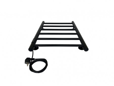 Полотенцесушитель Электрический «Санприз» Аврора Лесенка, П6, 60x40, Черный (11093)