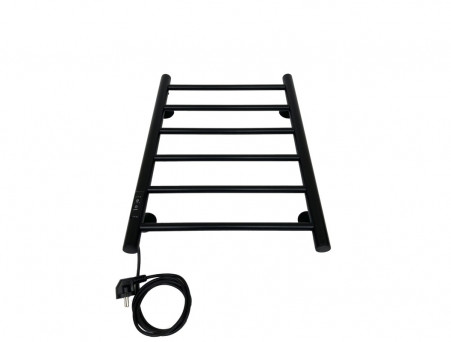 Полотенцесушитель Электрический «Санприз» Аврора Лесенка, П6, 60x40, Черный (11093)