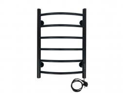 Полотенцесушитель Электрический «Санприз» Классик Лесенка, П4, 50x40, Черный Матовый (11196)