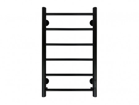 Полотенцесушитель Электрический «Санприз» Аврора Лесенка, П6, 70x40, Черный Матовый (11131)