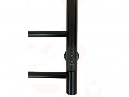 Полотенцесушитель Электрический «Санприз» Аврора Лесенка, П6, 70x40, Черный Матовый (11131)