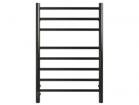 Полотенцесушитель Электрический «Grois» Laura L Лесенка, П8, 80x50, Черный Матовый (GR132 50x80 П8 9005 L Ф32)