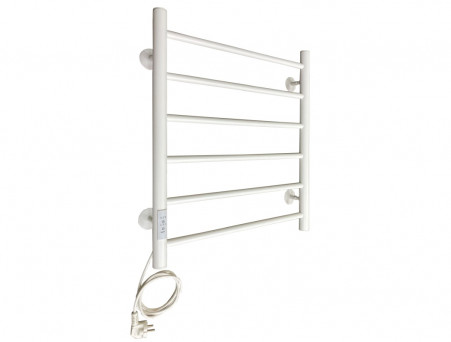 Полотенцесушитель Электрический «Санприз» Аврора Лесенка, П6, 60x50, Белый (11095)