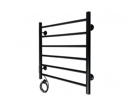 Полотенцесушитель Электрический «Санприз» Аврора Лесенка, П6, 60x50, Черный (11097)