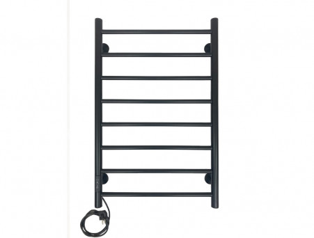 Полотенцесушитель Электрический «Санприз» Аврора Лесенка, П8, 80x50, Черный (11105)