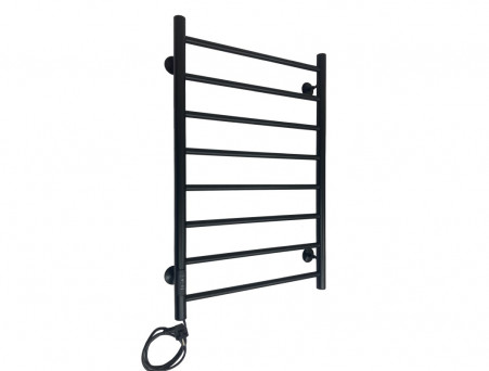 Полотенцесушитель Электрический «Санприз» Аврора Лесенка, П8, 80x50, Черный (11105)
