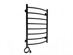 Полотенцесушитель Электрический «Санприз» Классик Лесенка, П8, 80x50, Черный (11085)