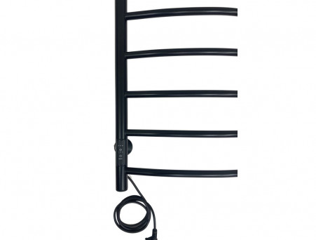Полотенцесушитель Электрический «Санприз» Классик Лесенка, П8, 80x50, Черный (11085)