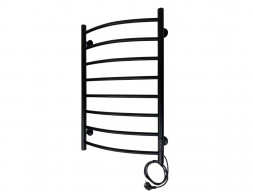 Полотенцесушитель Электрический «Санприз» Классик Лесенка, П8, 80x50, Черный (11086)
