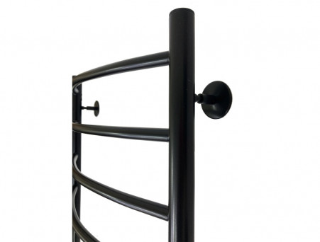 Полотенцесушитель Электрический «Санприз» Классик Лесенка, П8, 80x50, Черный (11086)