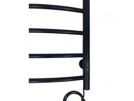 Полотенцесушитель Электрический «Санприз» Классик Лесенка, П8, 80x50, Черный (11086)