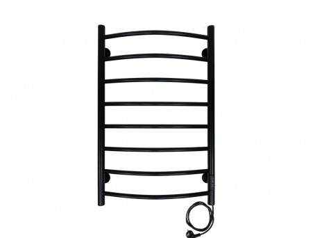 Полотенцесушитель Электрический «Санприз» Классик Лесенка, П8, 80x50, Черный (11086)