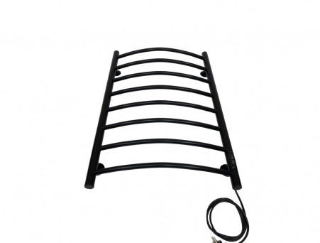 Полотенцесушитель Электрический «Санприз» Классик Лесенка, П8, 80x50, Черный (11086)