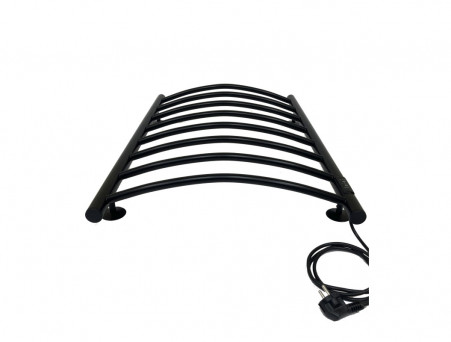 Полотенцесушитель Электрический «Санприз» Классик Лесенка, П8, 80x50, Черный (11086)