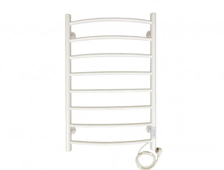 Полотенцесушитель Электрический «Санприз» Классик Лесенка, П8, 80x50, Белый Матовый (11190)