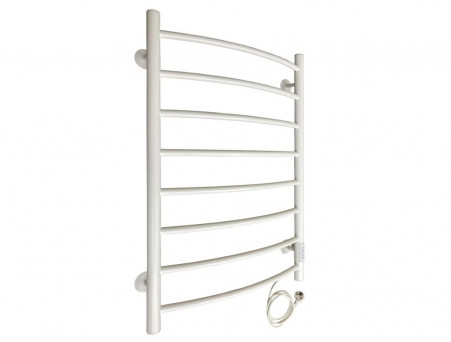 Полотенцесушитель Электрический «Санприз» Классик Лесенка, П8, 80x50, Белый Матовый (11190)