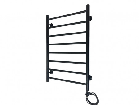 Полотенцесушитель Электрический «Санприз» Аврора Лесенка, П8, 80x50, Черный Матовый (11194)