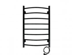 Полотенцесушитель Электрический «Санприз» Классик Лесенка, П8, 80x50, Черный Матовый (11199)