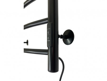 Полотенцесушитель Электрический «Санприз» Классик Лесенка, П8, 80x50, Черный Матовый (11199)