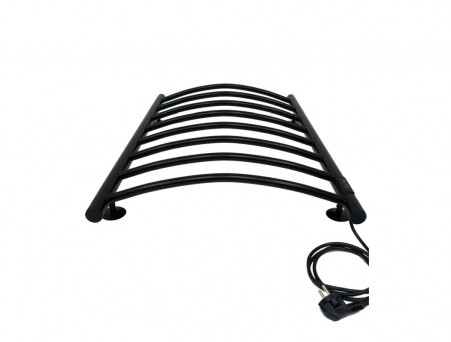 Полотенцесушитель Электрический «Санприз» Классик Лесенка, П8, 80x50, Черный Матовый (11199)