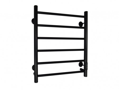 Полотенцесушитель Электрический «Санприз» Аврора Лесенка, П6, 60x50, Черный (11192)