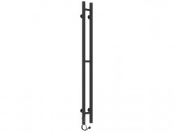 Полотенцесушитель Электрический «Laris» Прайм Лесенка, П3, 120x8, Черный Муар (73207634)