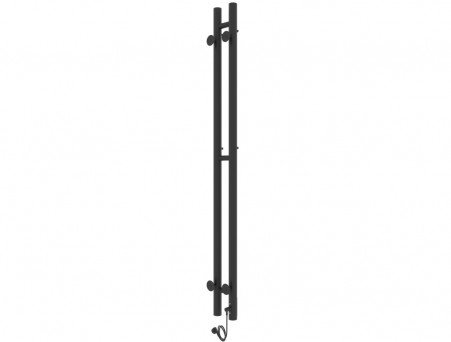 Полотенцесушитель Электрический «Laris» Прайм Лесенка, П3, 120x8, Черный Муар (73207634)