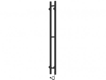 Полотенцесушитель Электрический «Laris» Прайм Лесенка, П3, 120x8, Черный Муар (73207634)