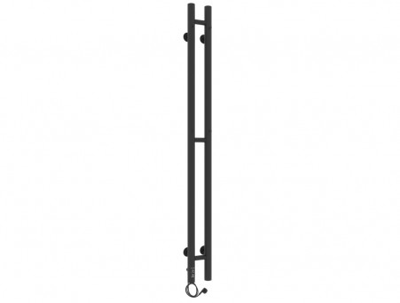 Полотенцесушитель Электрический «Laris» Прайм Лесенка, П3, 120x8, Черный Муар (73207634)