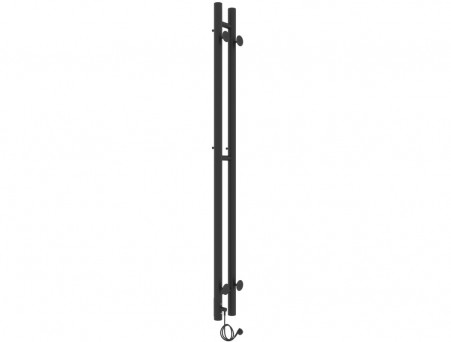 Полотенцесушитель Электрический «Laris» Прайм Лесенка, П3, 120x8, Черный Муар (73207635)