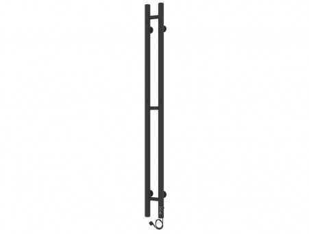 Полотенцесушитель Электрический «Laris» Прайм Лесенка, П3, 120x8, Черный Муар (73207635)