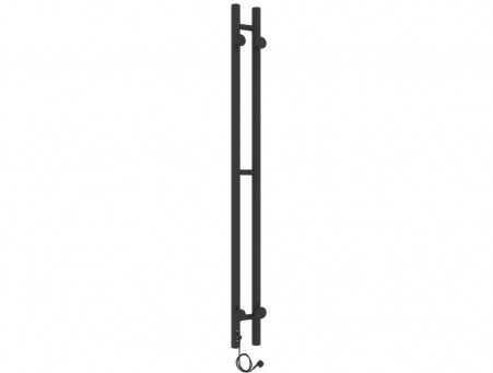 Полотенцесушитель Электрический «Laris» Прайм Лесенка, П3, 120x8, Черный Муар (73207635)