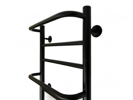 Полотенцесушитель Электрический «Grois» Gamma Лесенка, П6, 60x40, Черный (GR136 40x60 П6 9005 R Ф32)