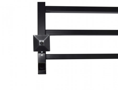 Полотенцесушитель Электрический «Санприз» Квадро Лесенка, П6, 60x40, Черный (11135)