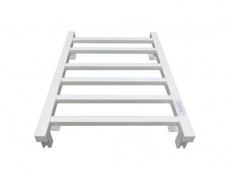 Полотенцесушитель Электрический «Санприз» Квадро Лесенка, П6, 60x40, Белый (11134)