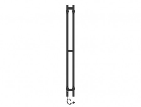 Полотенцесушитель Электрический «Laris» Прайм Лесенка, П3, 120x8, Черный Муар (73207609)