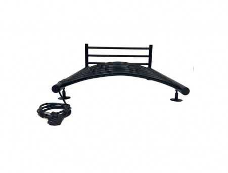 Полотенцесушитель Электрический «Санприз» Классик Лесенка, П8, с Полкой, 80x50, Черный (11089)