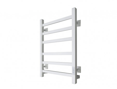 Полотенцесушитель Электрический «Санприз» Контур Лесенка, П6, 60x40, Белый (11144)