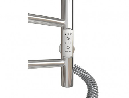 Полотенцесушитель Электрический «Санприз» Классик Лесенка, П6, с Полкой, 60x45, Хром (11175)