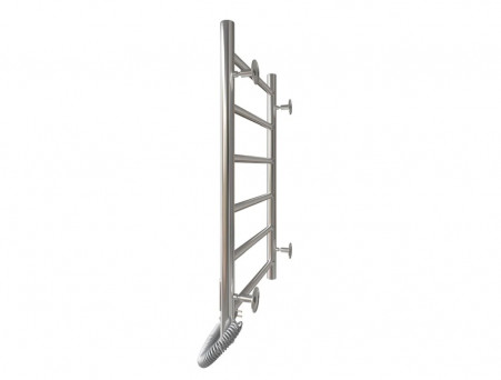 Полотенцесушитель Электрический «Санприз» Аврора Лесенка, П6, 70x40, Хром (11161)