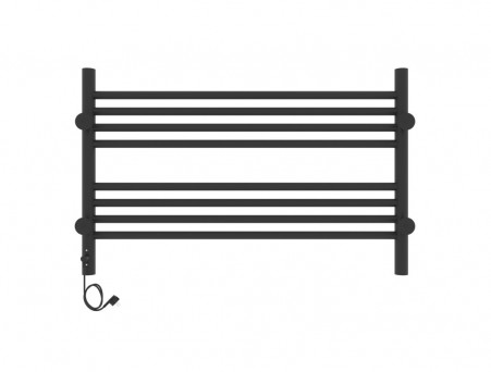 Полотенцесушитель Электрический «Laris» Оливия Лесенка, П8, 50x80, Черный Муар (73207629)