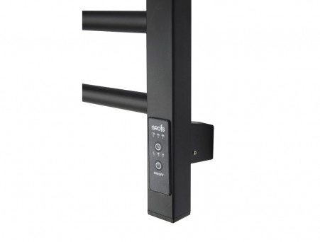 Полотенцесушитель Электрический «Grois» Nex Лесенка, П8, 80x50, Черный (GR112 50х80 П8 9005 U)