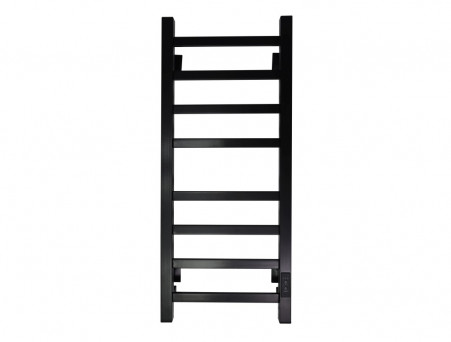Полотенцесушитель Электрический «Санприз» Контур Лесенка, П8, 80x30, Черный (11147)