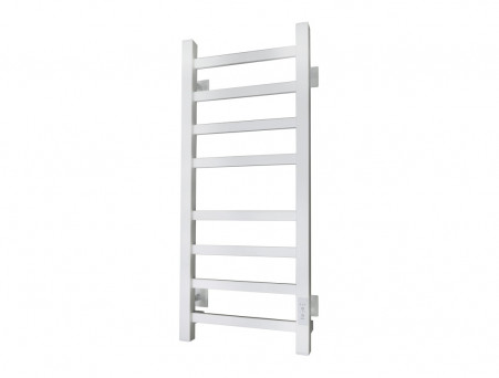 Полотенцесушитель Электрический «Санприз» Контур Лесенка, П8, 80x30, Белый (11146)