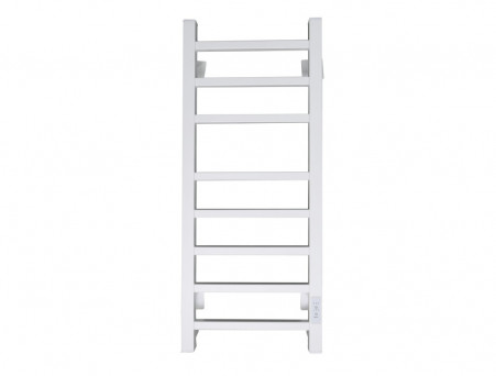 Полотенцесушитель Электрический «Санприз» Квадро Лесенка, П8, 80x30, Белый (11136)
