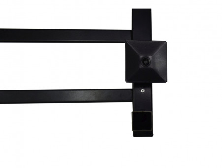 Полотенцесушитель Электрический «Санприз» Квадро Лесенка, П8, 80x30, Черный (11137)