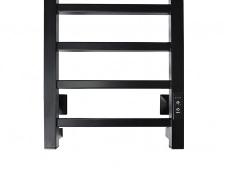Полотенцесушитель Электрический «Санприз» Квадро Лесенка, П8, 80x30, Черный (11137)