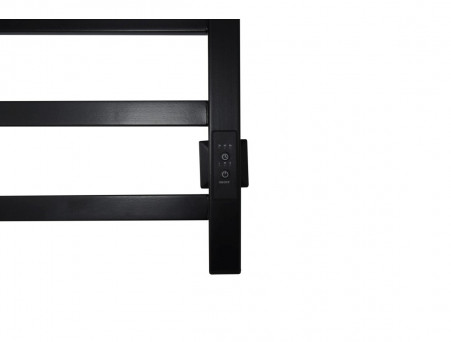 Полотенцесушитель Электрический «Санприз» Контур Лесенка, П8, 80x40, Черный (11149)