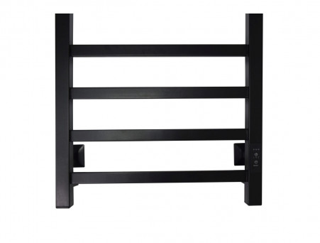 Полотенцесушитель Электрический «Санприз» Контур Лесенка, П8, 80x40, Черный (11149)